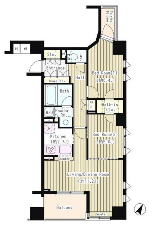 コクヨーレ日本橋　901号室　間取り