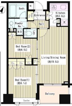 コクヨーレ日本橋　302号室　間取り