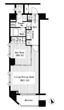 コクヨーレ日本橋　709号室　間取り