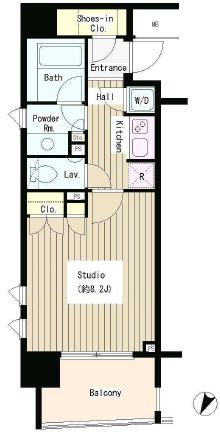 コクヨーレ日本橋　712号室　間取り