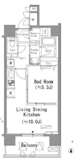 パークアクシス住吉　305号室　間取り