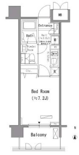 パークアクシス住吉　703号室　間取り