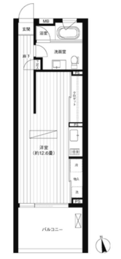パークジオ学芸大学　303号室　間取り