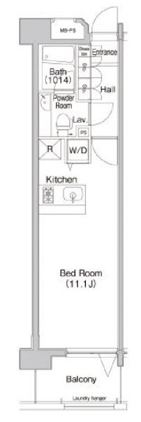 プライムアーバン学芸大学パークフロント　106号室　間取り