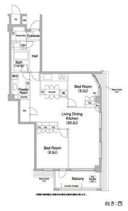 コンフォリア碑文谷　106号室　間取り