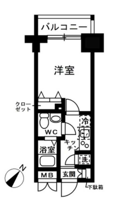 レジディア日本橋人形町2　510号室　間取り