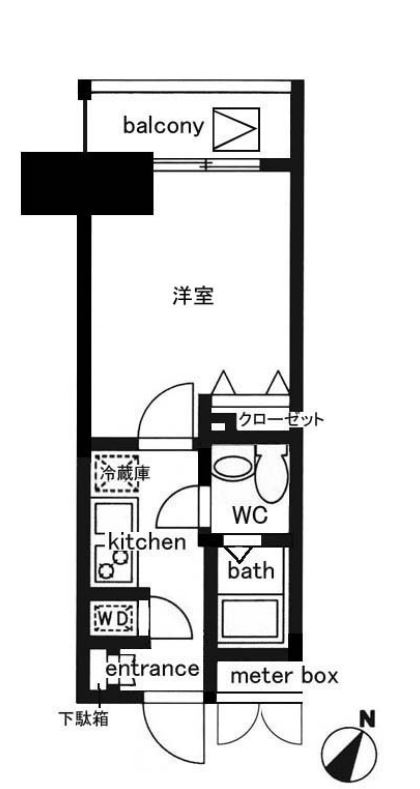 レジディア日本橋人形町2　907号室　間取り