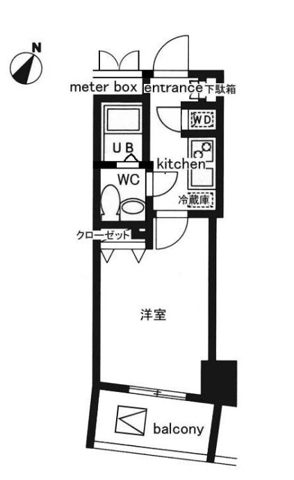 レジディア日本橋人形町2　903号室　間取り