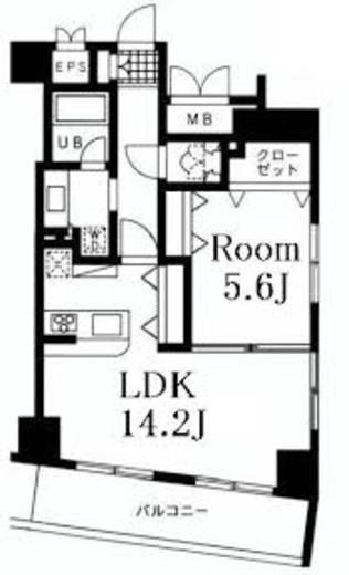 レジディア日本橋人形町2　1101号室　間取り