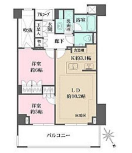 ザ・パークハウス上目黒ピアース　415号室　間取り