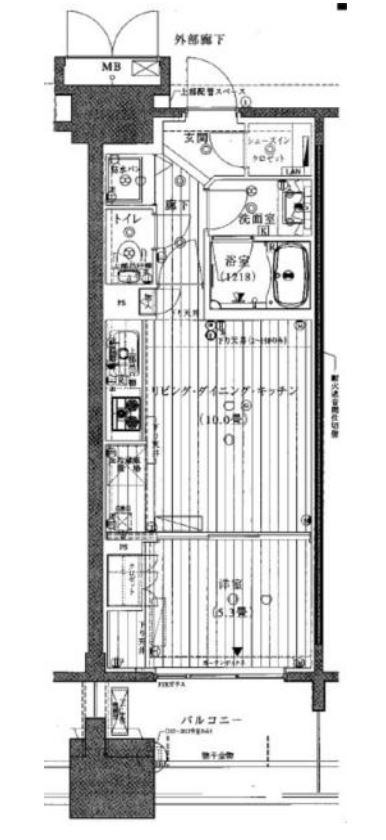 晴海テラス　908号室　間取り