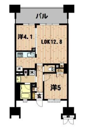 晴海テラス　1714号室　間取り