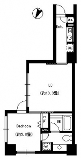 カスタリア水天宮2　601号室　間取り