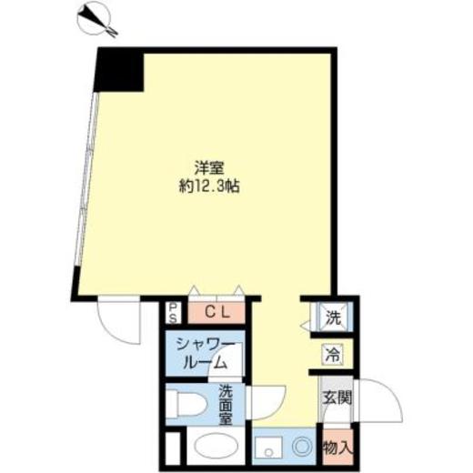 カスタリア水天宮2　605号室　間取り