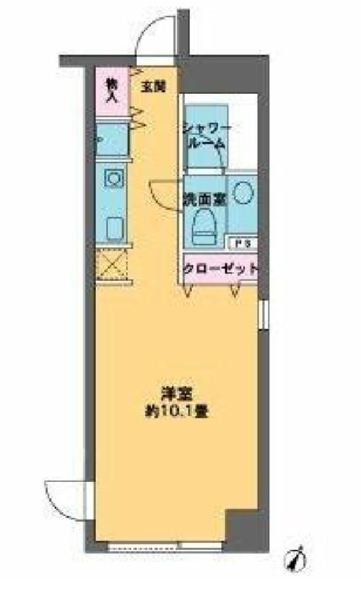 カスタリア水天宮　907号室　間取り