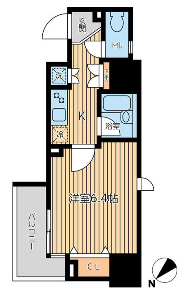 CITY SPIRE新川（旧KWレジデンス新川2）　201号室　間取り
