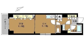 ブレシア銀座イースト　406号室　間取り