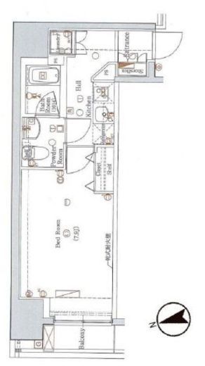 ブレシア銀座イースト　901号室　間取り