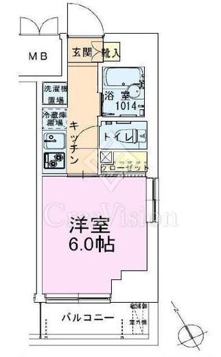 茅場町レジデンス壱番館　301号室　間取り