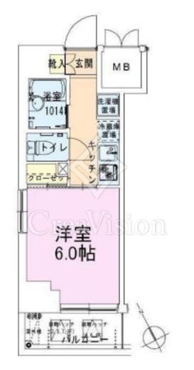 茅場町レジデンス壱番館　202号室　間取り
