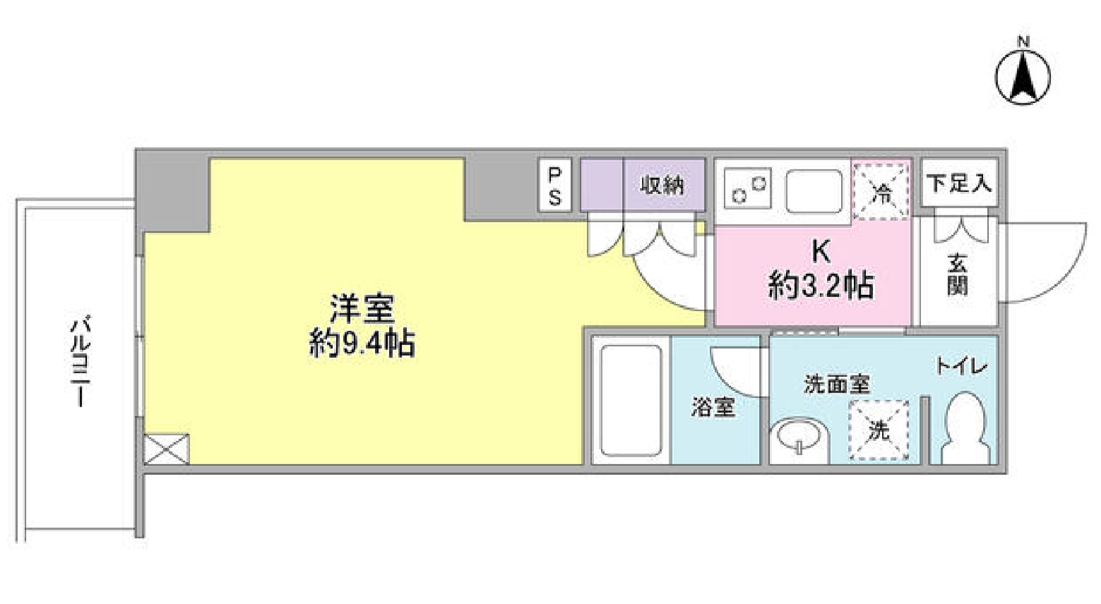 恵比寿三田レジデンス　401号室　間取り