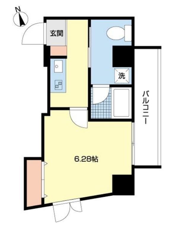 COMS SHIROKANE　301号室　間取り