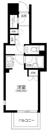 ルジェンテ白金台　601号室　間取り