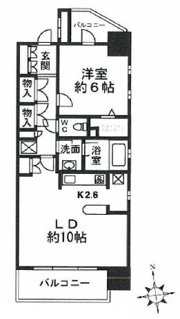 ルジェンテ白金台　9F1号室　間取り