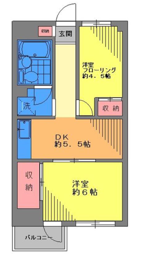 マイキャッスル目黒不動前　213号室　間取り