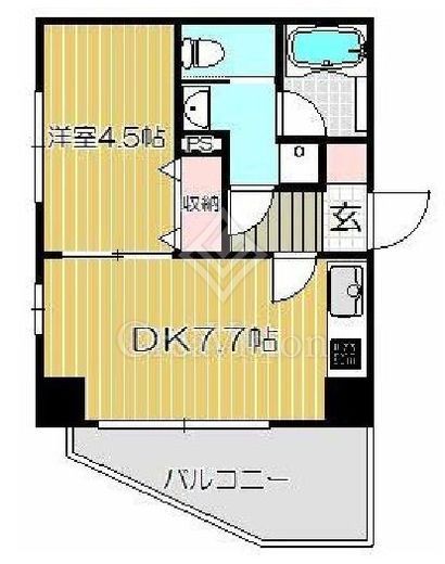 レジデンシャルスター武蔵小山　8F1号室　間取り