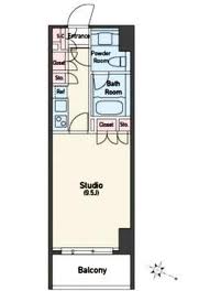 アジリア南麻布J's　802号室　間取り