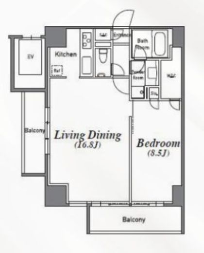 アジリア南麻布J's　901号室　間取り