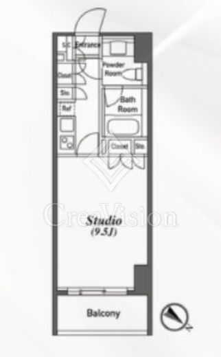 アジリア南麻布J's　502号室　間取り