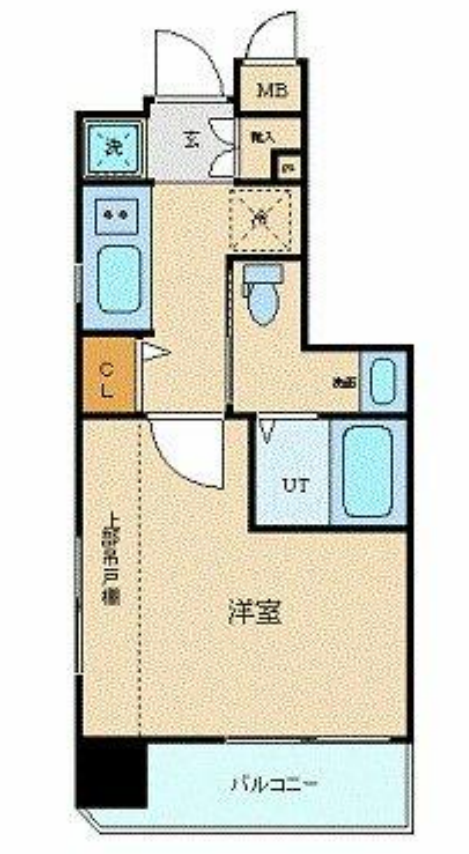エステムプラザ品川大井町クリスタルヒルズ　304号室　間取り