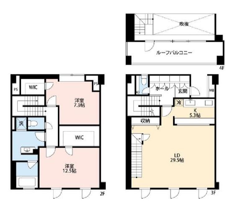 レセーヌ白金長者丸　306号室　間取り