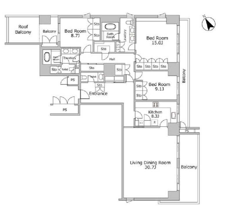 ホーマットロイヤル　201号室　間取り