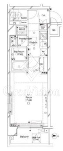 L-Flat高輪台　208号室　間取り
