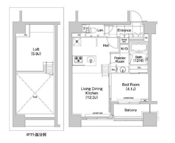 コンフォリア新川　902号室　間取り
