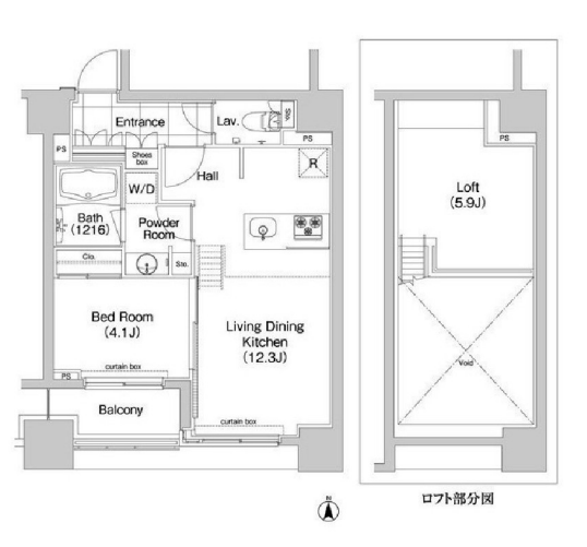 コンフォリア新川　305号室　間取り