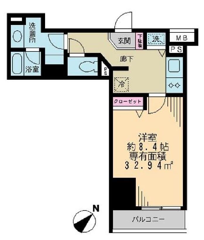 アーク銀座京橋　205号室　間取り