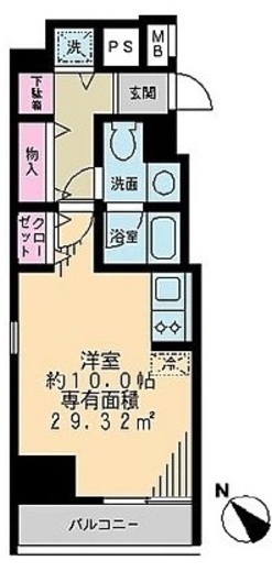 アーク銀座京橋　803号室　間取り