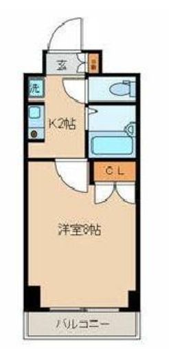 BluRock秋葉原　809号室　間取り