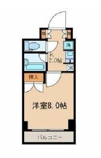 BluRock秋葉原　902号室　間取り