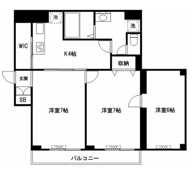 目白おとめ山テラスボックス　203号室　間取り