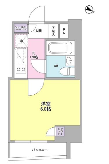 ステイレジデンス西新宿　1301号室　間取り