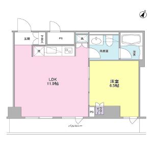 ステイレジデンス西新宿　1304号室　間取り