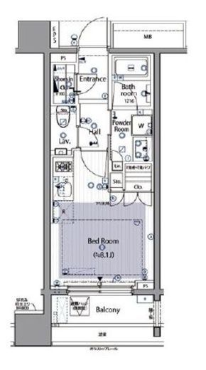 イニシアイオ西麻布　503号室　間取り