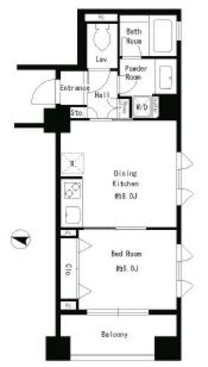 パークキューブ本郷　1103号室　間取り