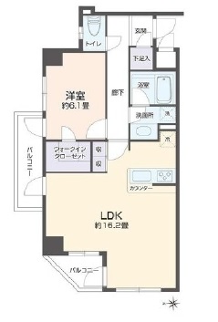 リエトコート四谷　701号室　間取り