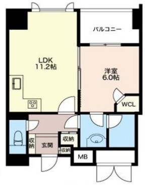 エスティメゾン五反田　1203号室　間取り